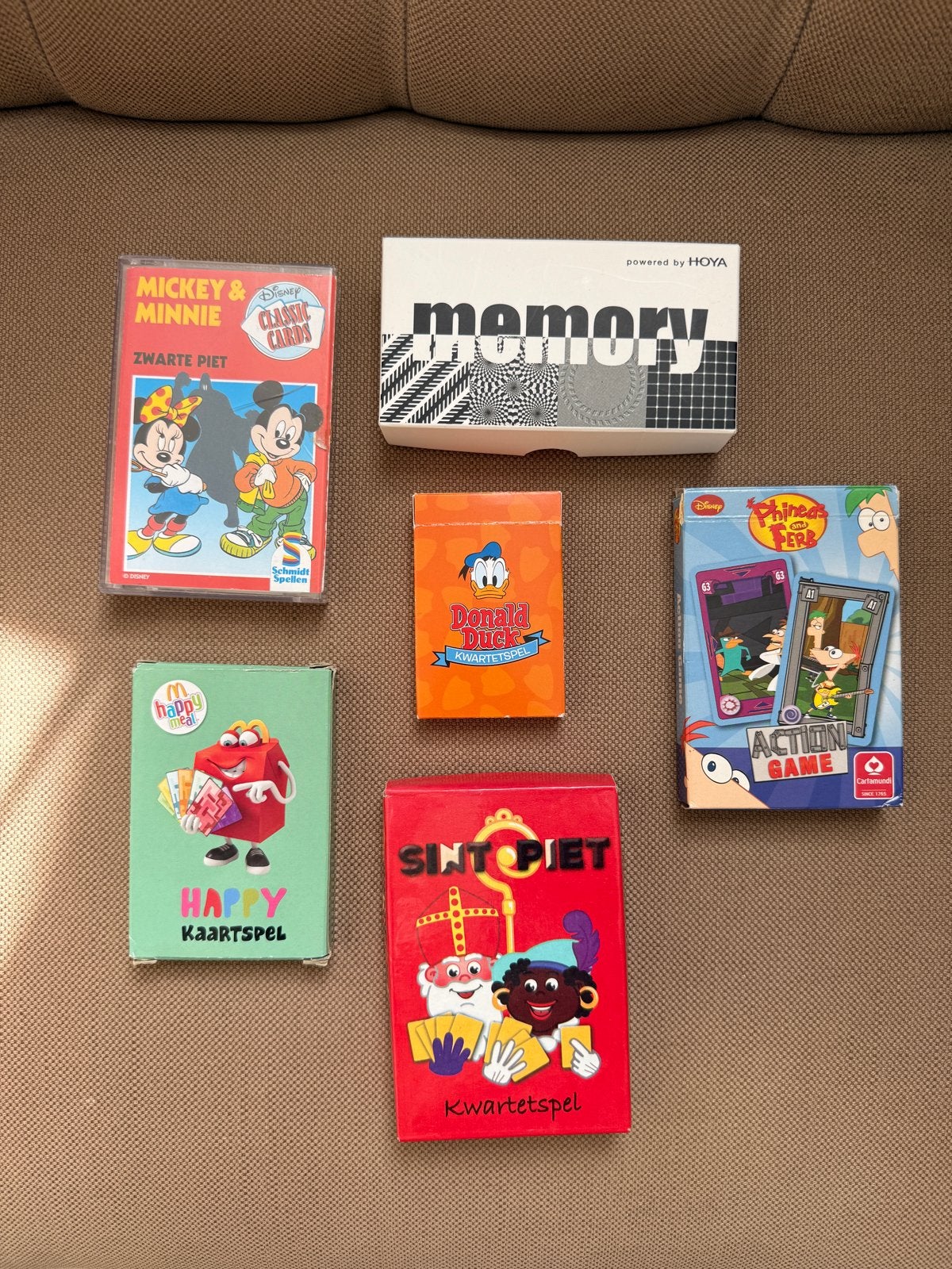 Diverse Kaartspellen: Disney, Memory, Donald Duck, Sinterkla, Een of twee spelers, Ophalen, Gebruikt