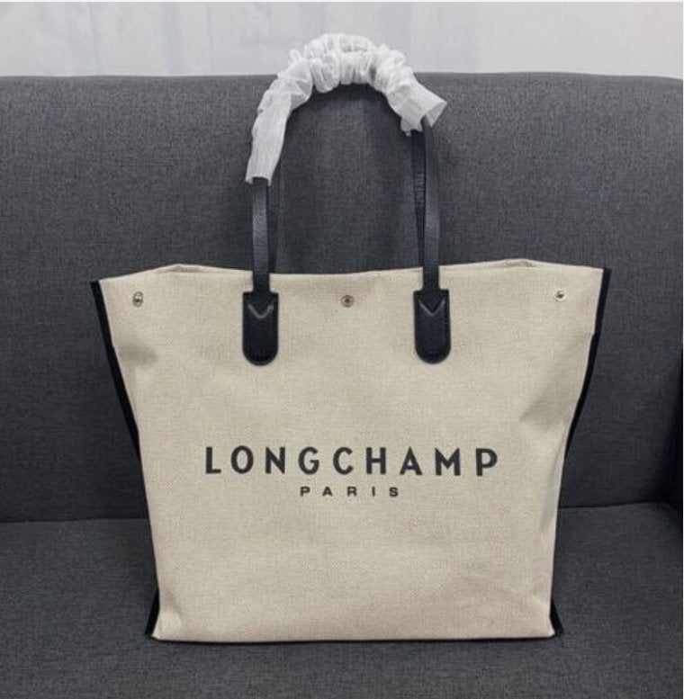 Longchamp Essential L logo-print canvas tote bag nieuw, Sieraden, Tassen en Uiterlijk, Tassen | Schoudertassen, Overige merken