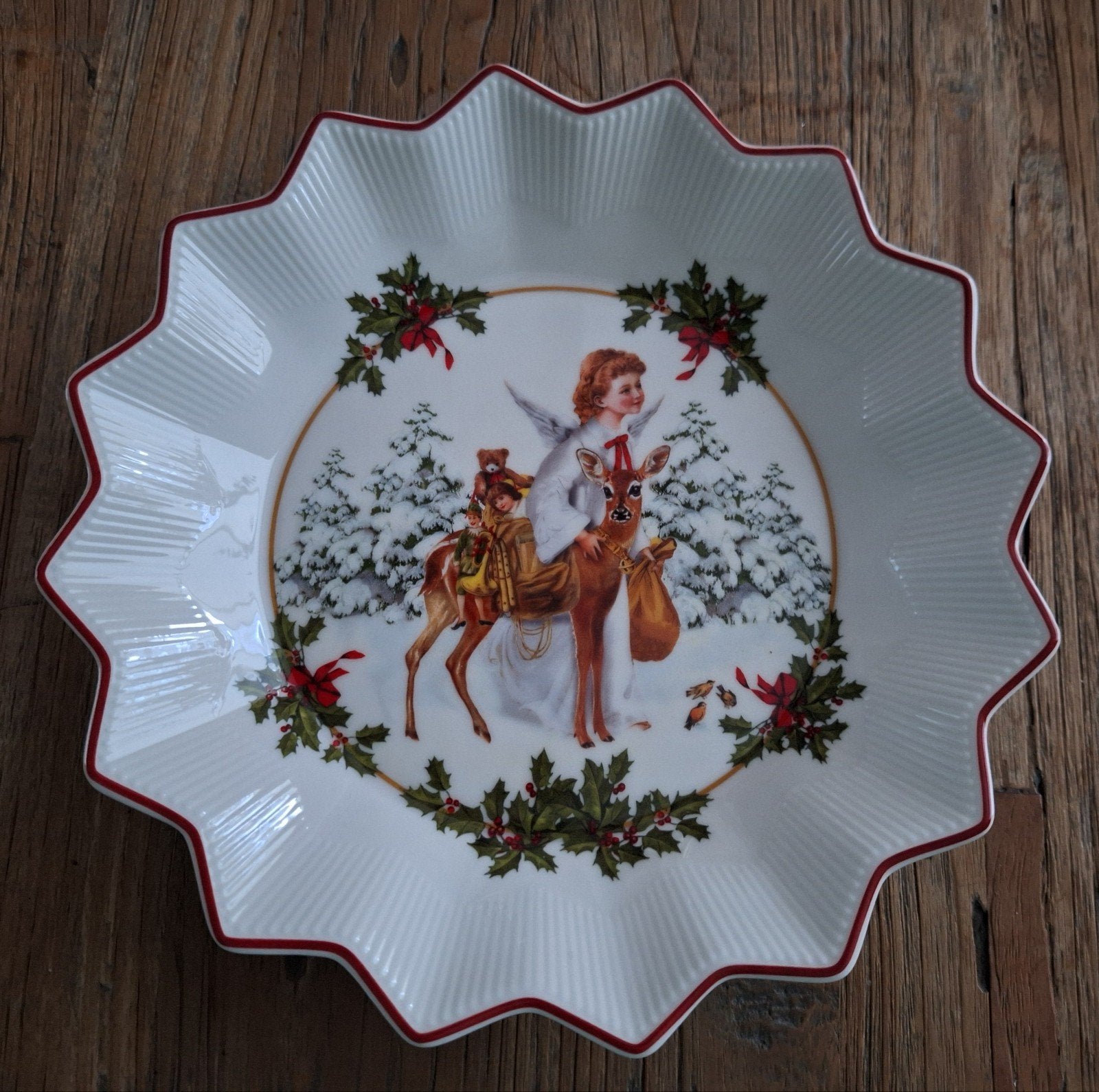 Villeroy en Boch Kerst schaal Toys Fantasy Engel, Diversen, Kerst, Ophalen of Verzenden, Nieuw
