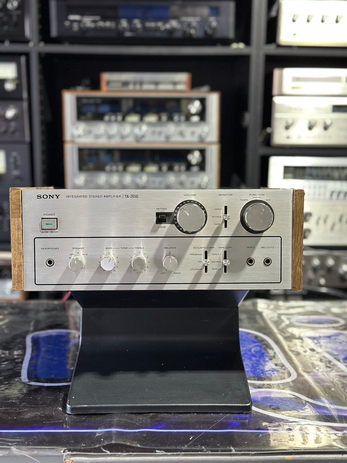 Sony TA-2650 Integrated Stereo Amplifier – Vintage Sony, MP3-aansluiting, Sony, Ophalen of Verzenden, Zo goed als nieuw