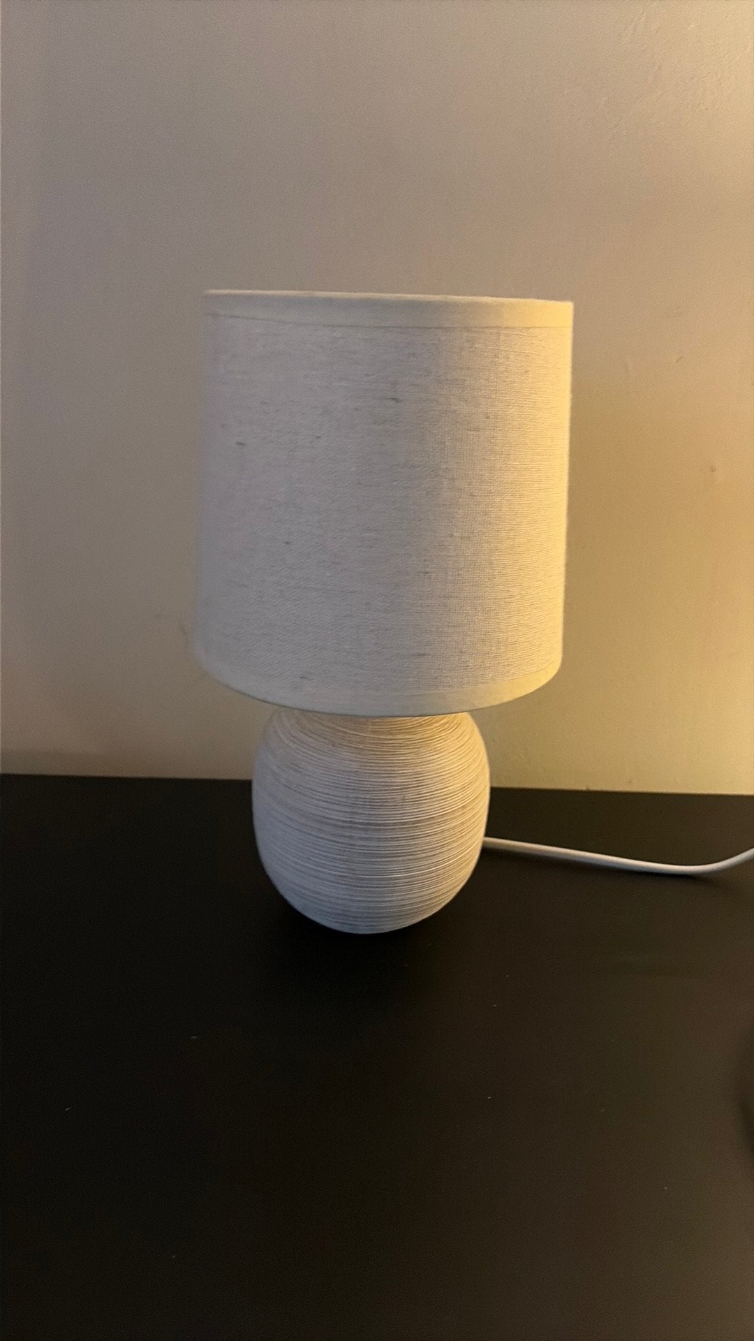 Japandi lamp, Beige, Gebruikt, 26 cm, E14 (klein)