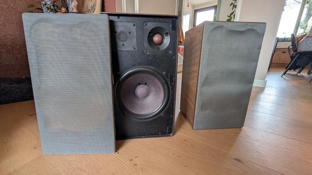 Isophon TS8002 Luidsprekers - Zeer goed klinkend, Audio, Tv en Foto, Luidsprekers, Gebruikt, Front, Rear of Stereo speakers, 60 tot 120 watt