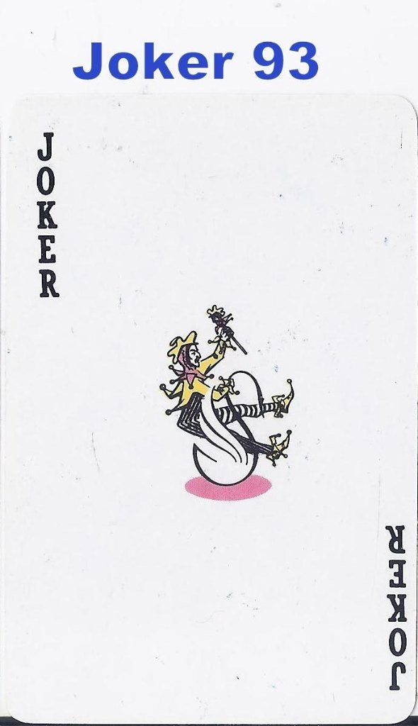 SO Joker93: speelkaart Joker Garuda Indonesian Airways, Ophalen of Verzenden, Zo goed als nieuw, Joker(s)