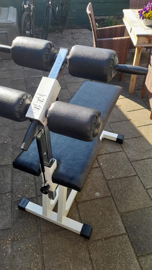 Technogym buikspierbank / Abdominal Crunch bank, Gebruikt, Krachtstation, Ophalen of Verzenden, Buik