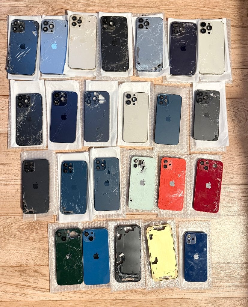 Beschadigde iPhone behuizingen partij, Ophalen of Verzenden, Gebruikt, Overige typen, Apple