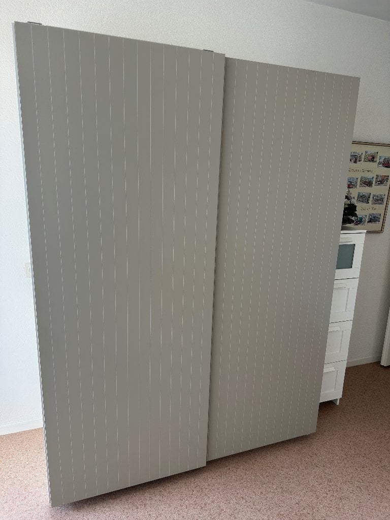 IKEA PAX hang-/legkast met SVORKMO schuifdeuren, Overige materialen, 200 cm of meer, 150 tot 200 cm, Zo goed als nieuw