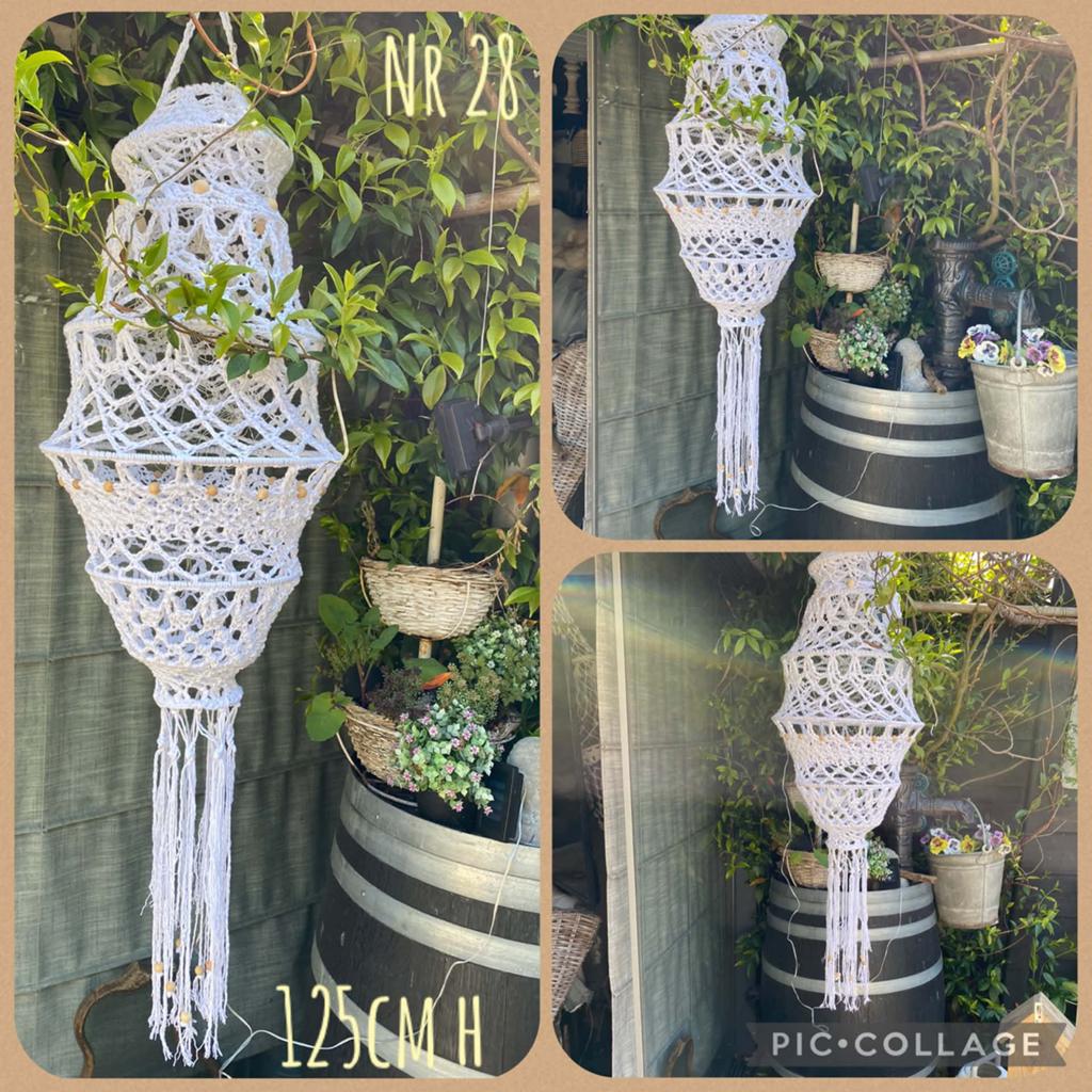 Handgemaakte Ibiza Stijl Macramé Lamp - Sfeervolle Verlichti, Ophalen, Ibiza strand tuin camping