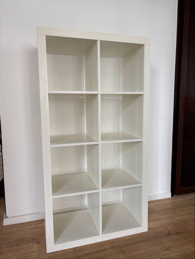 Ikea Kallax 8-vaks kast wit, Gebruikt, 100 tot 150 cm, 25 tot 50 cm, Overige materialen