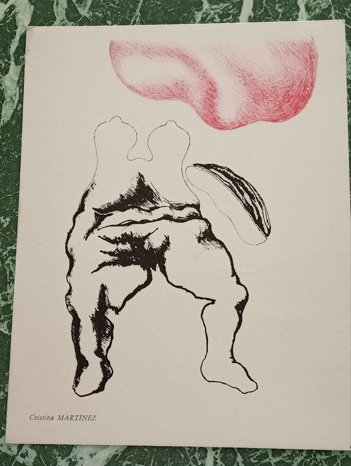 Cristina Martinez lithografie 1967, Ophalen of Verzenden