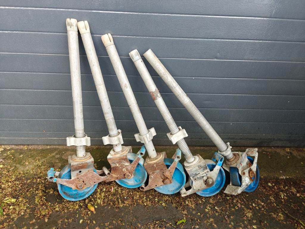 Rolsteiger wiel aluminium spindel dubbel geremd gebruikt, Ophalen of Verzenden, Gebruikt
