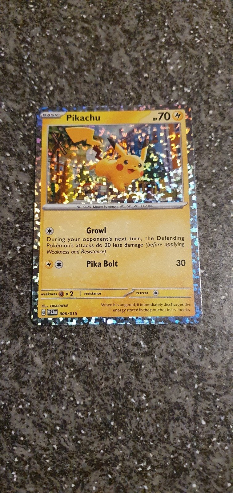 Pikachu 006/015 McDonald's Match & Battle Holo Pokémon, Ophalen of Verzenden, Zo goed als nieuw, Losse kaart, Foil