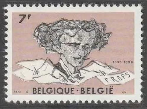België 1973 - OBP 1699 - Felicien Rops schilder en graveur, Ophalen of Verzenden, Postfris, Postfris, Kunst