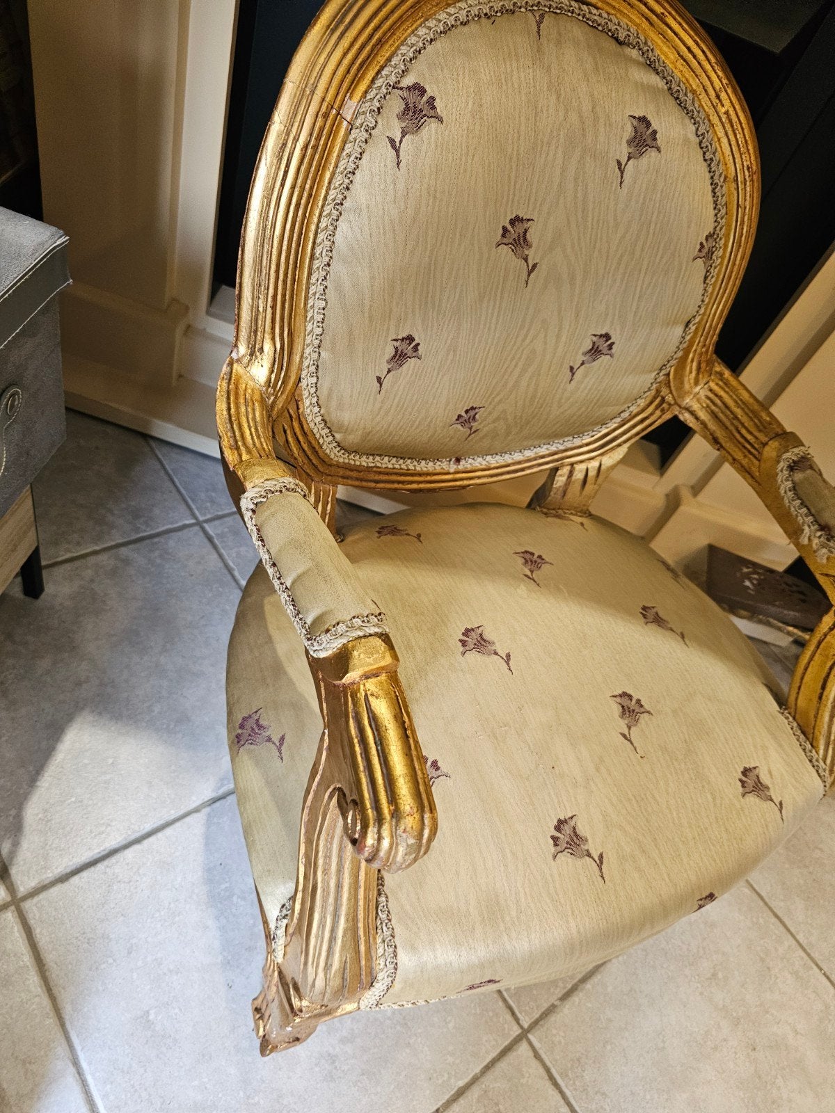 Brocante kinder stoeltje., Ophalen, Stoel(en)