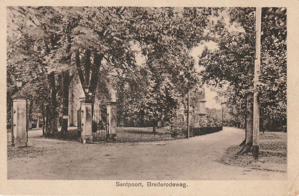 Santpoort brederodeweg 1926, Ophalen of Verzenden, 1920 tot 1940, Gelopen, Noord-Holland
