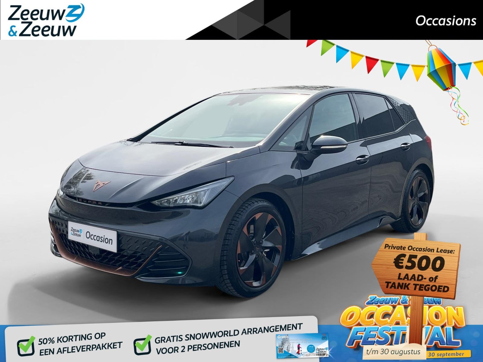 CUPRA Born Impulse 62 kWh | Navigatie | Apple Carplay en And, Auto's, Automaat, Gebruikt, Zwart, 375 min