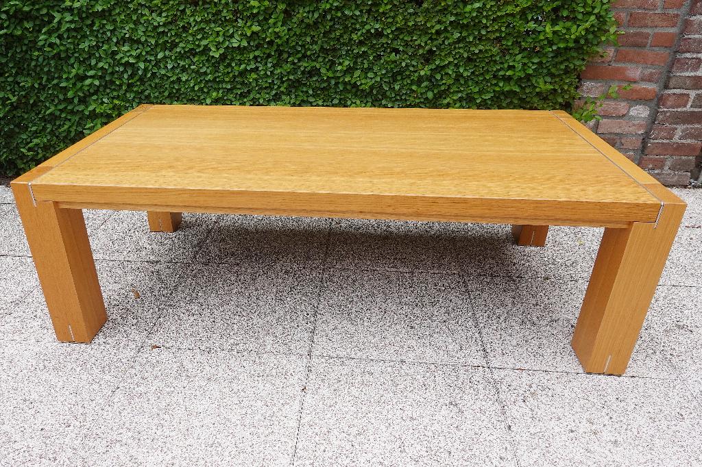 Blank Eiken Salontafel 130 x 70 cm, Ophalen, Gebruikt, 100 tot 150 cm, 50 tot 100 cm