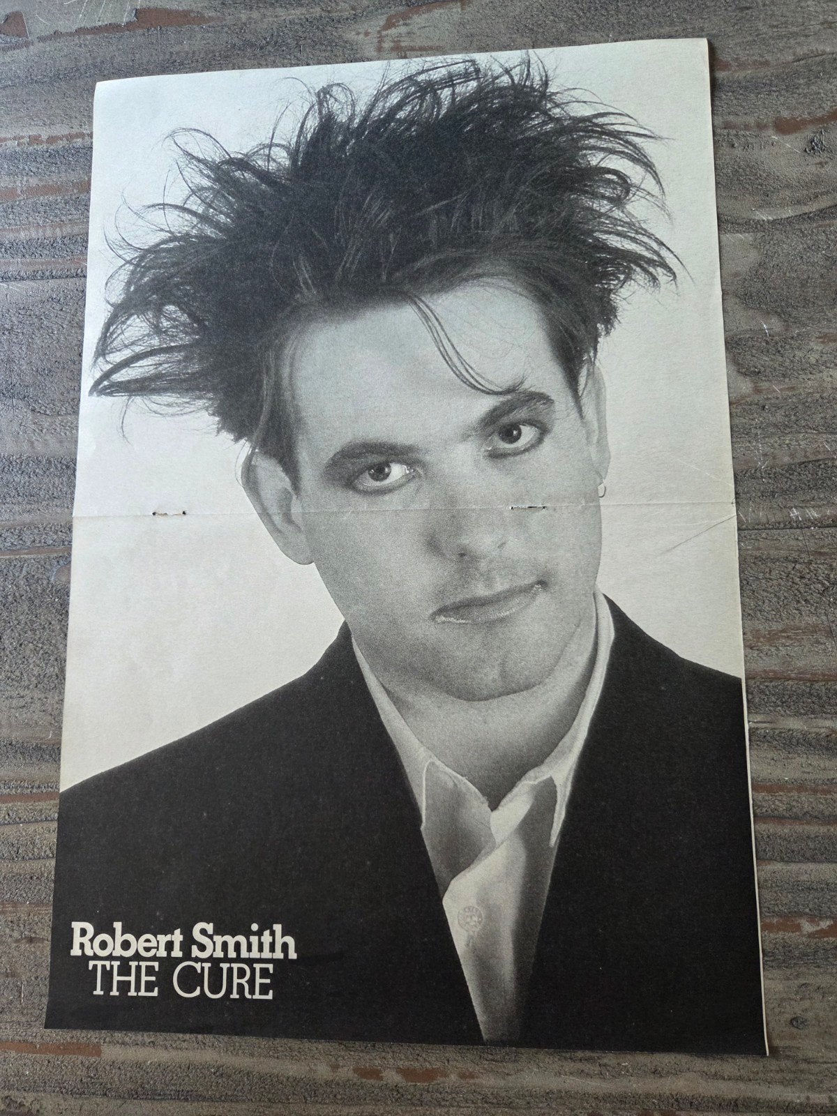 Robert Smith The Cure Poster - Zwart-wit, Rechthoekig Staand, Ophalen of Verzenden, Zo goed als nieuw, A1 t/m A3