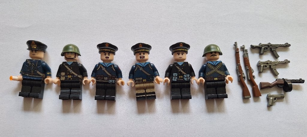 Lego ww2 minifiguren soldaten met wapens - ook los te koop, Ophalen of Verzenden, Zo goed als nieuw, Overige merken