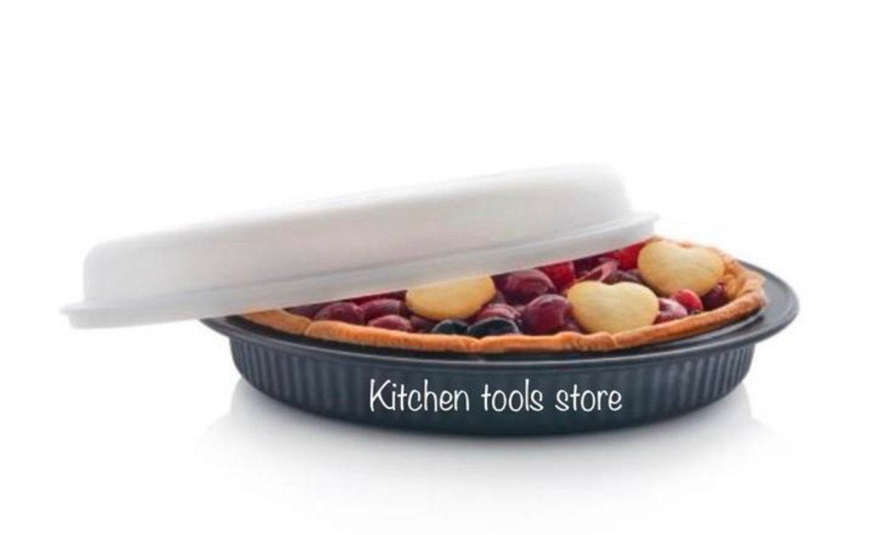 Tupperware 1,2L Ultrapro quiche taartvorm ovenschaal +deksel, Ophalen of Verzenden, Nieuw, Overige typen
