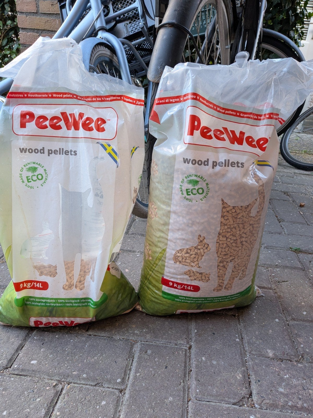 Peewee houtkorrels, Ophalen of Verzenden