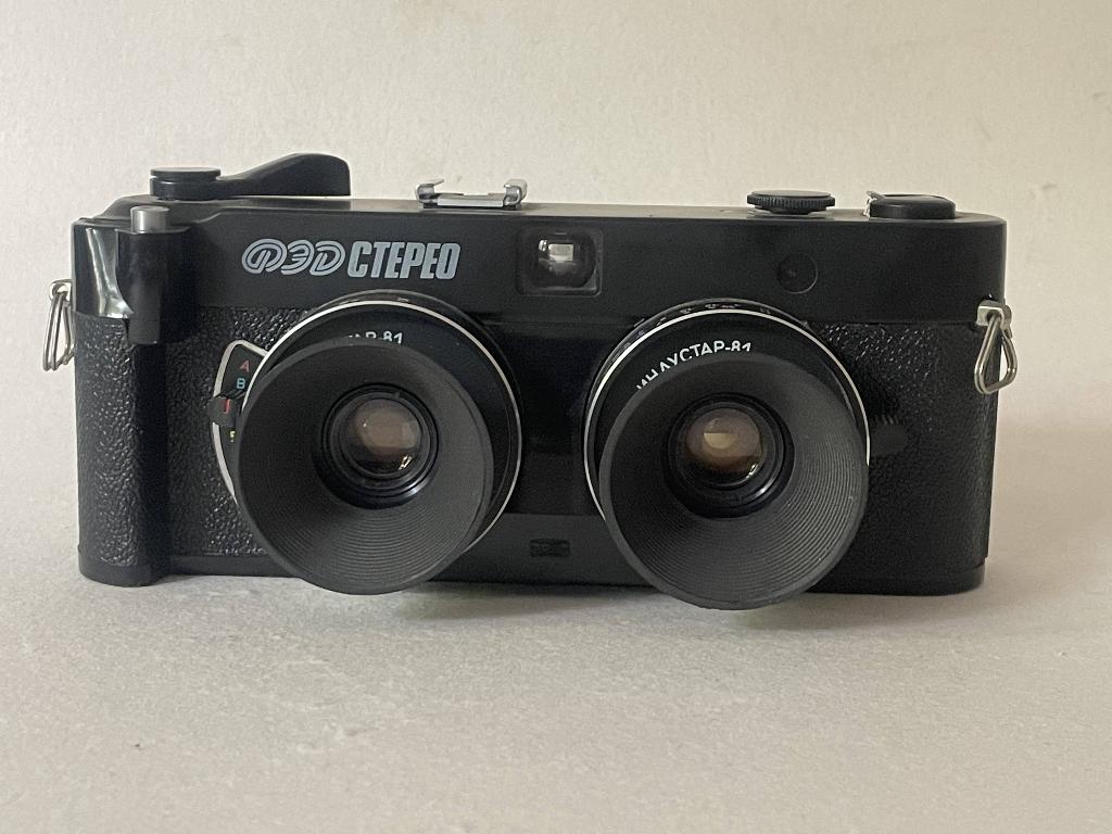 FED stereocamera GETEST, Audio, Tv en Foto, Fotocamera's Analoog, Ophalen of Verzenden, Zo goed als nieuw, Compact, Overige Merken
