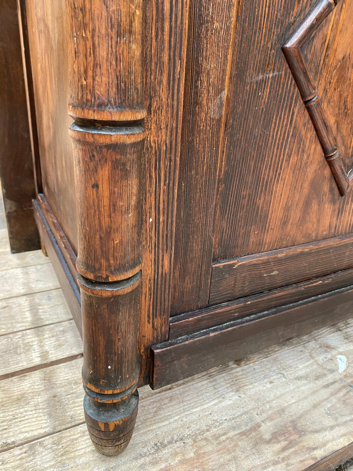 Stoere Faux bamboe kast commode, Ophalen