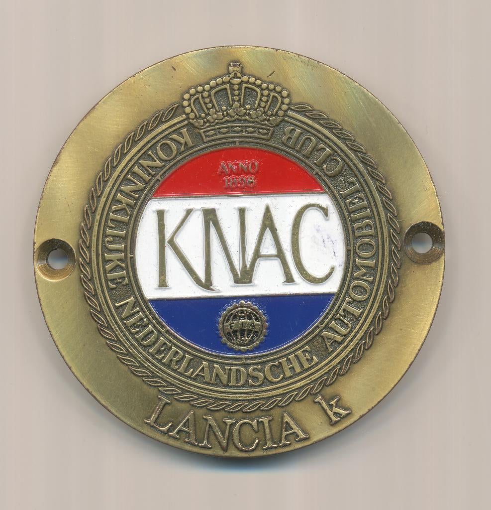 KNAC Grille Badge Speciale Lancia Kappa Editie, Ophalen of Verzenden, Gebruikt, Button
