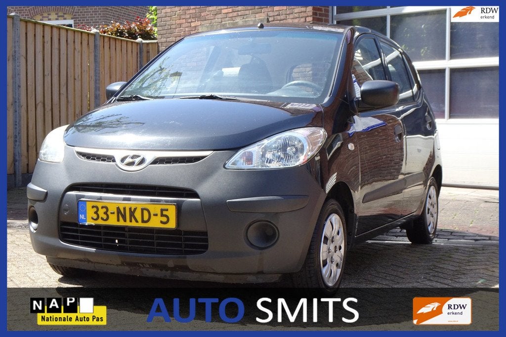 Hyundai I10 1.1 Pure 5drs, Auto's, Hyundai, Bedrijf, Te koop, i10, ABS, Radio, Startonderbreker, Benzine, Euro 4, B, Hatchback