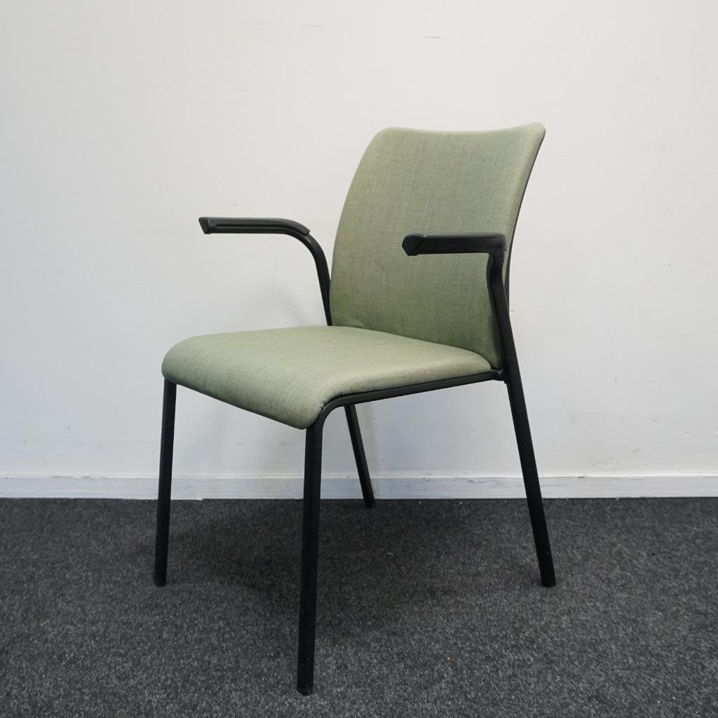 Steelcase Eastside Vergaderstoelen | Stoelen | Groen / Zwart, Huis en Inrichting, Stoelen, Gebruikt, -, Zwart, -