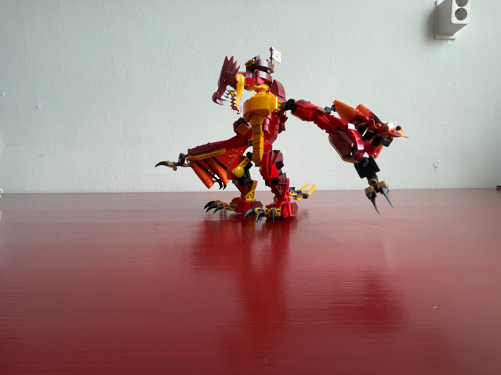 LEGO Ninjago 71753 Vuurdraak Aanval met Minifiguren, Gebruikt, Lego, Ophalen of Verzenden, Compleet