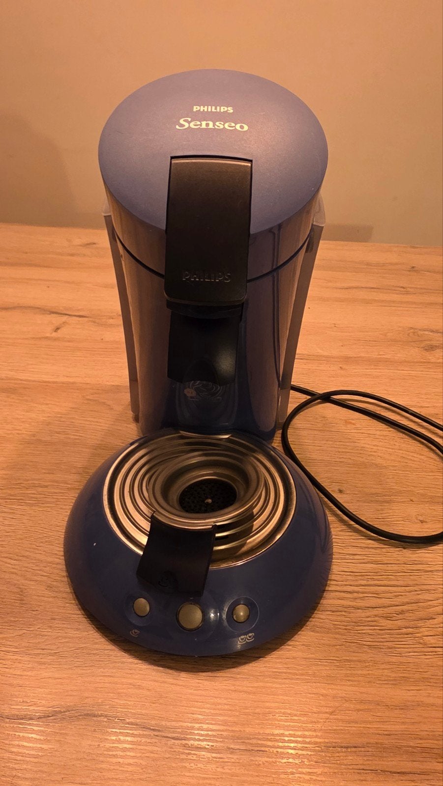 Philips Senseo Blauw - XL waterreservoir 1/2-kops padhouder, Gebruikt, Koffiemachine, Ophalen of Verzenden, 2 tot 4 kopjes