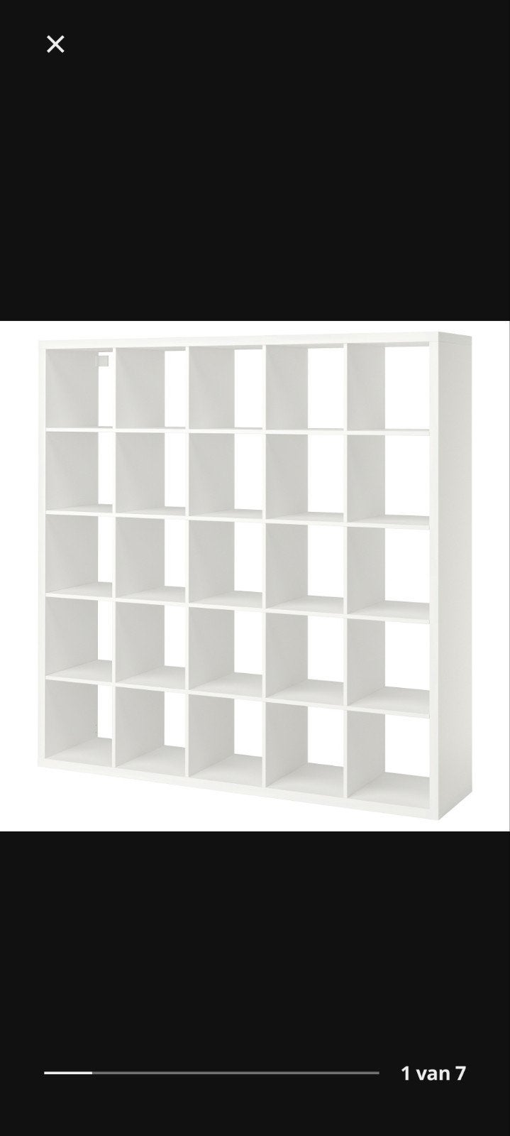 IKEA Kallax Kast Wit 182x182 cm, Contact.nl@ikea.com, Gebruikt, Ophalen of Verzenden, IKEA