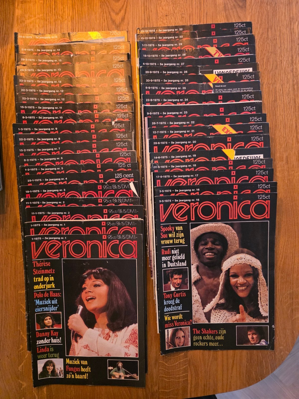 Veronica blad gids zeezender jaargang 1975 - 38 stuks, Ophalen of Verzenden, Gelezen, Muziek, Film of Tv