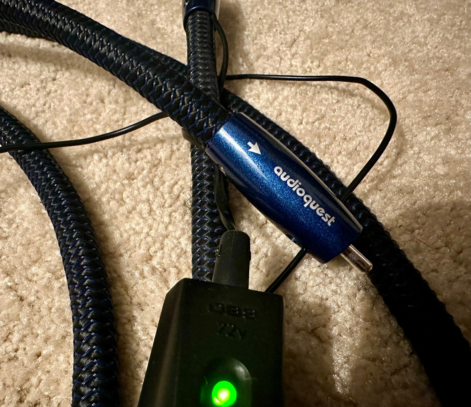 Audioquest Husky RCA subwooferkabel 3 meter, Ophalen of Verzenden, Zo goed als nieuw, 2 tot 5 meter, Overige kabels