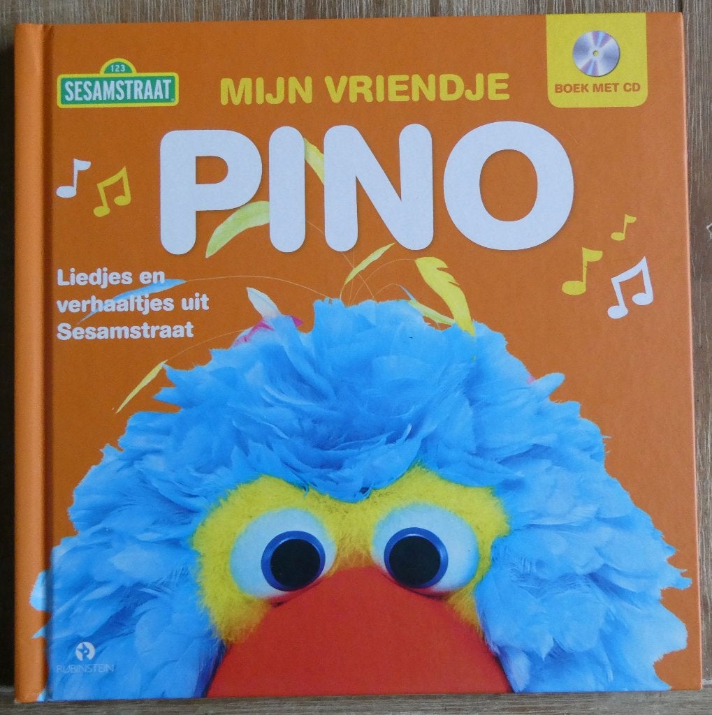 Mijn vriendje Pino - Sesamstraat - boek met cd, Ophalen of Verzenden, Sesamstraat, Cd, Kind