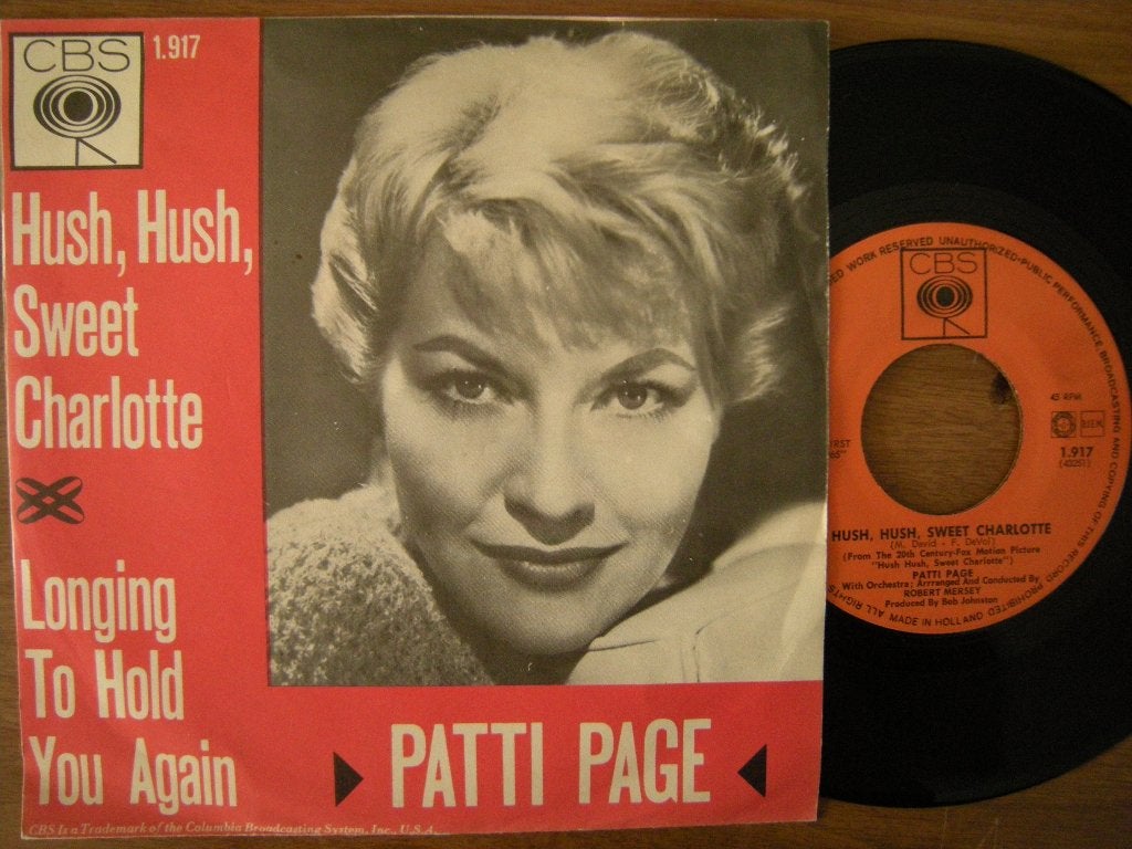 Patti Page (Hush, Hush, Sweet Charlotte), 7 inch, Ophalen of Verzenden, Zo goed als nieuw, Pop