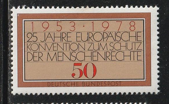 Verenigd Europa 1978 - Duitsland - Rechten van de mens, Ophalen, Postfris, Overige thema's