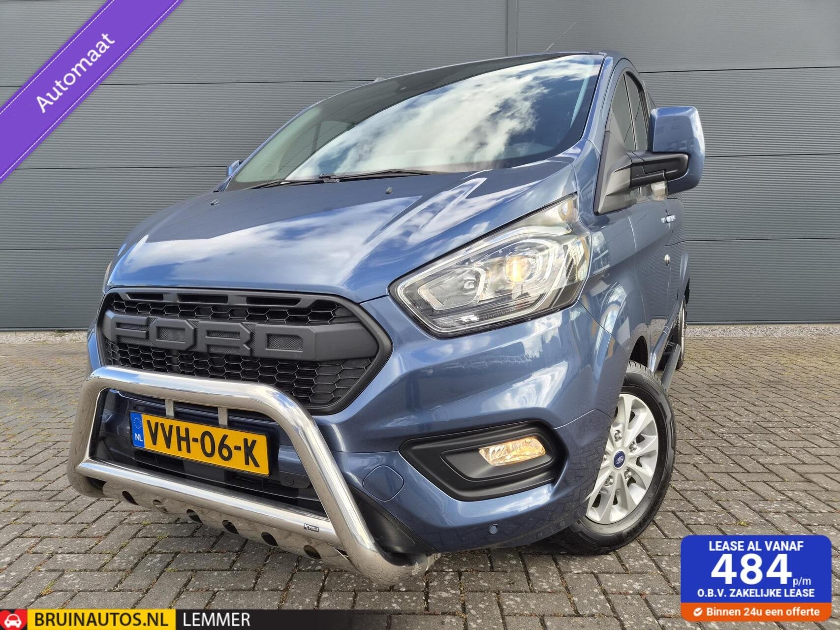 Ford Transit Custom 2.0 TDCI L2H1 DC 6-zits Airco 170pk, Automaat, Euro 6, 4 cilinders, Origineel Nederlands