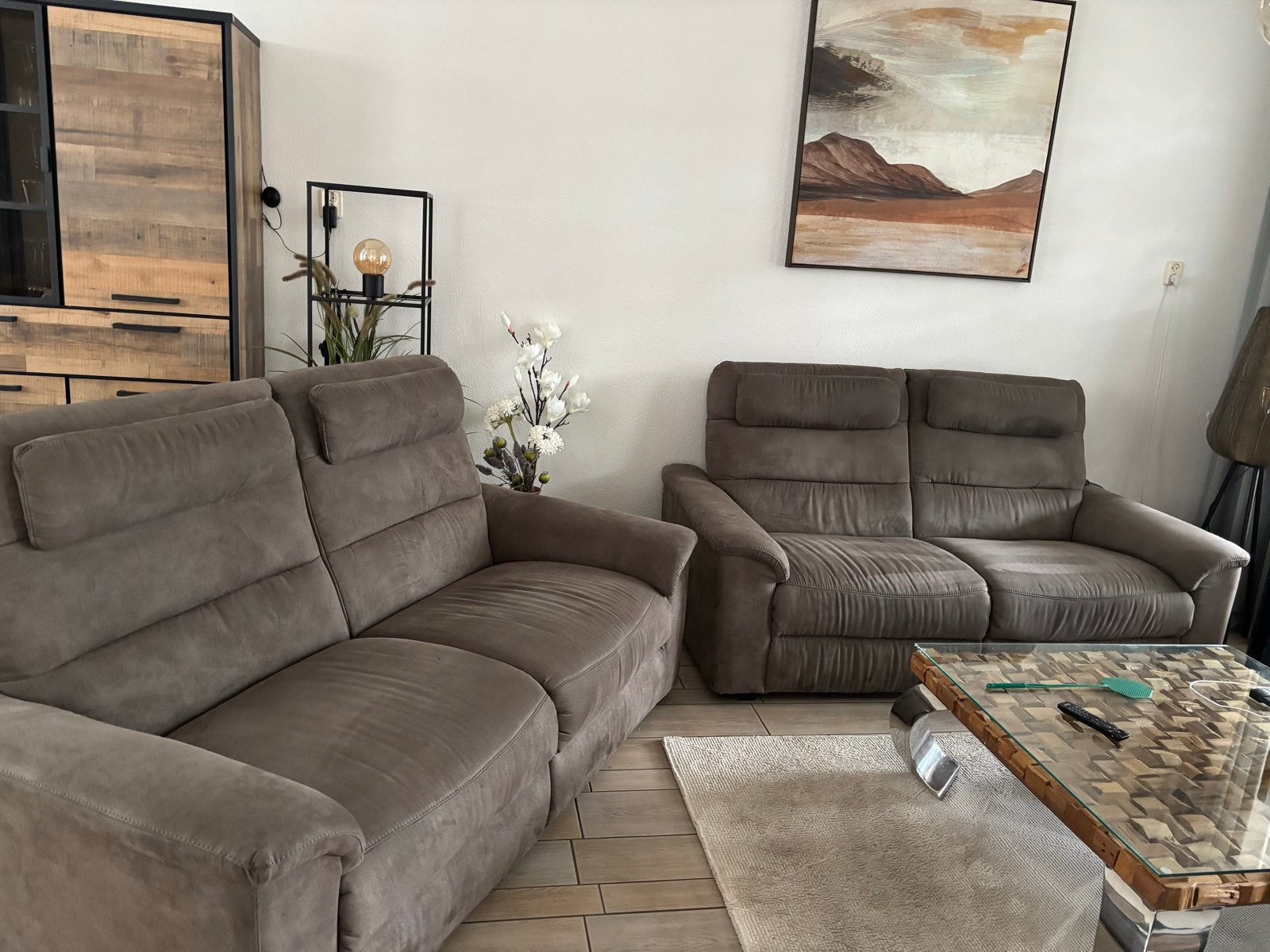 Comfortabele 2- en 3-zitsbanken, Huis en Inrichting, Gebruikt, Driepersoons, 75 tot 100 cm, Ophalen of Verzenden