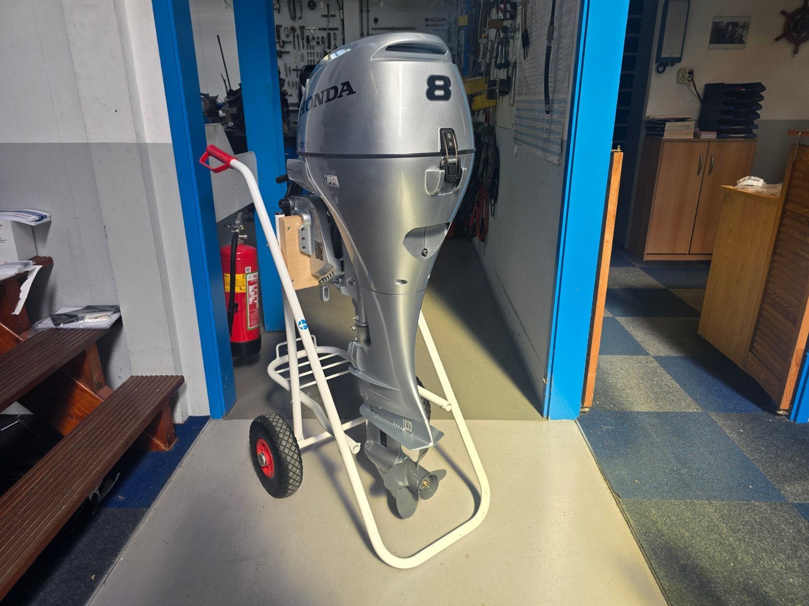 Demo Honda 8 pk 4-takt langstaart op afstandbediening 2026, Ophalen, 5 tot 10 pk, Viertaktmotor, Nieuw