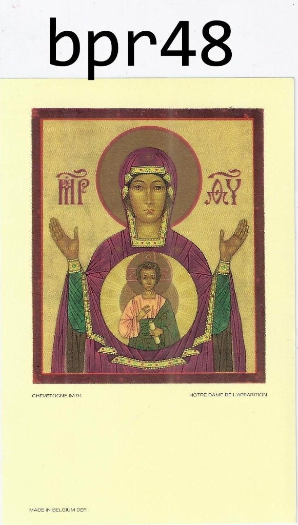 bpr48 prentje icoon, Ophalen of Verzenden, Zo goed als nieuw, Kaart of Prent, Christendom | Katholiek