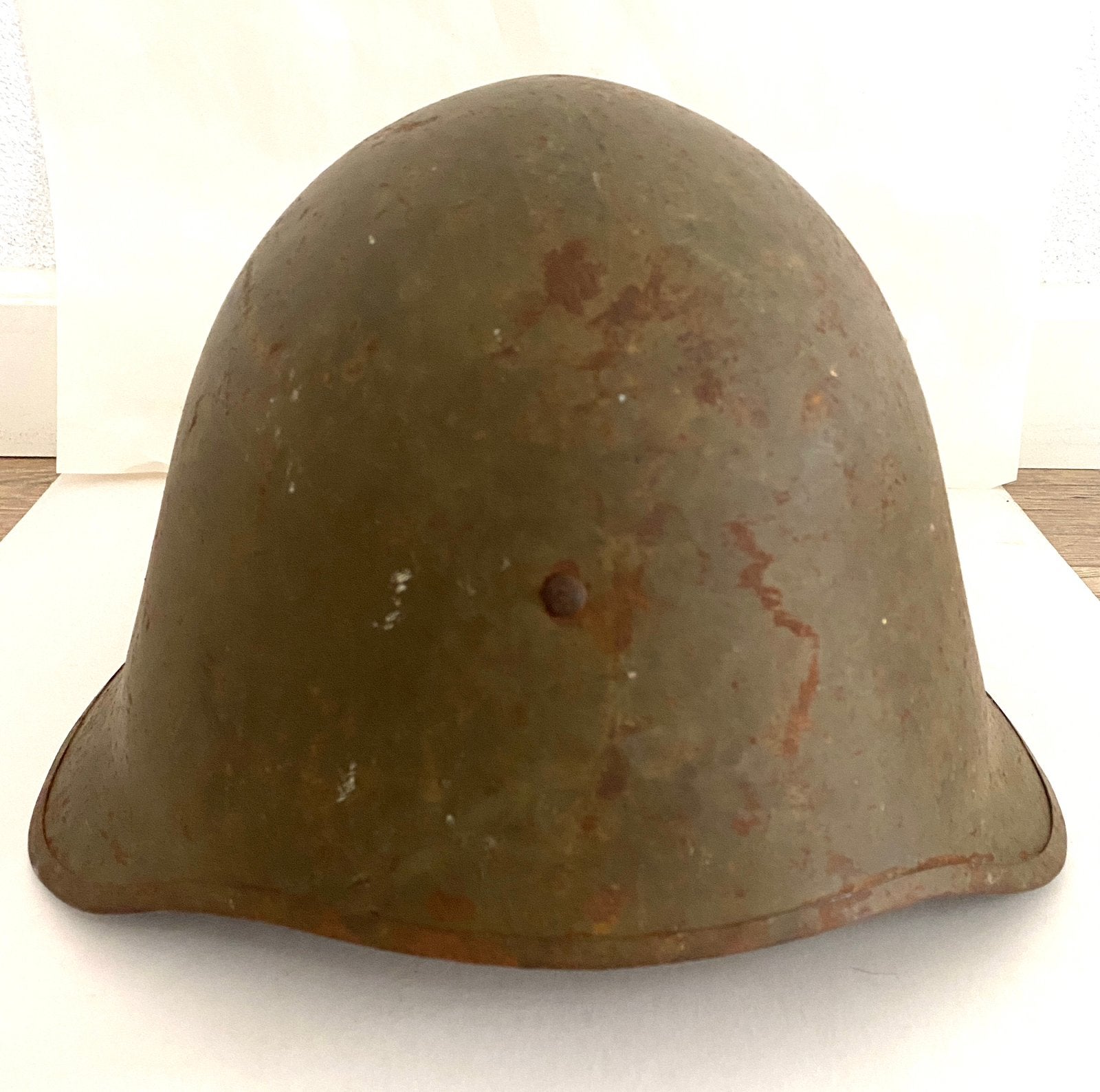 Deense M1923 helm barnfind, Ophalen of Verzenden, Nederland, Helm of Baret
