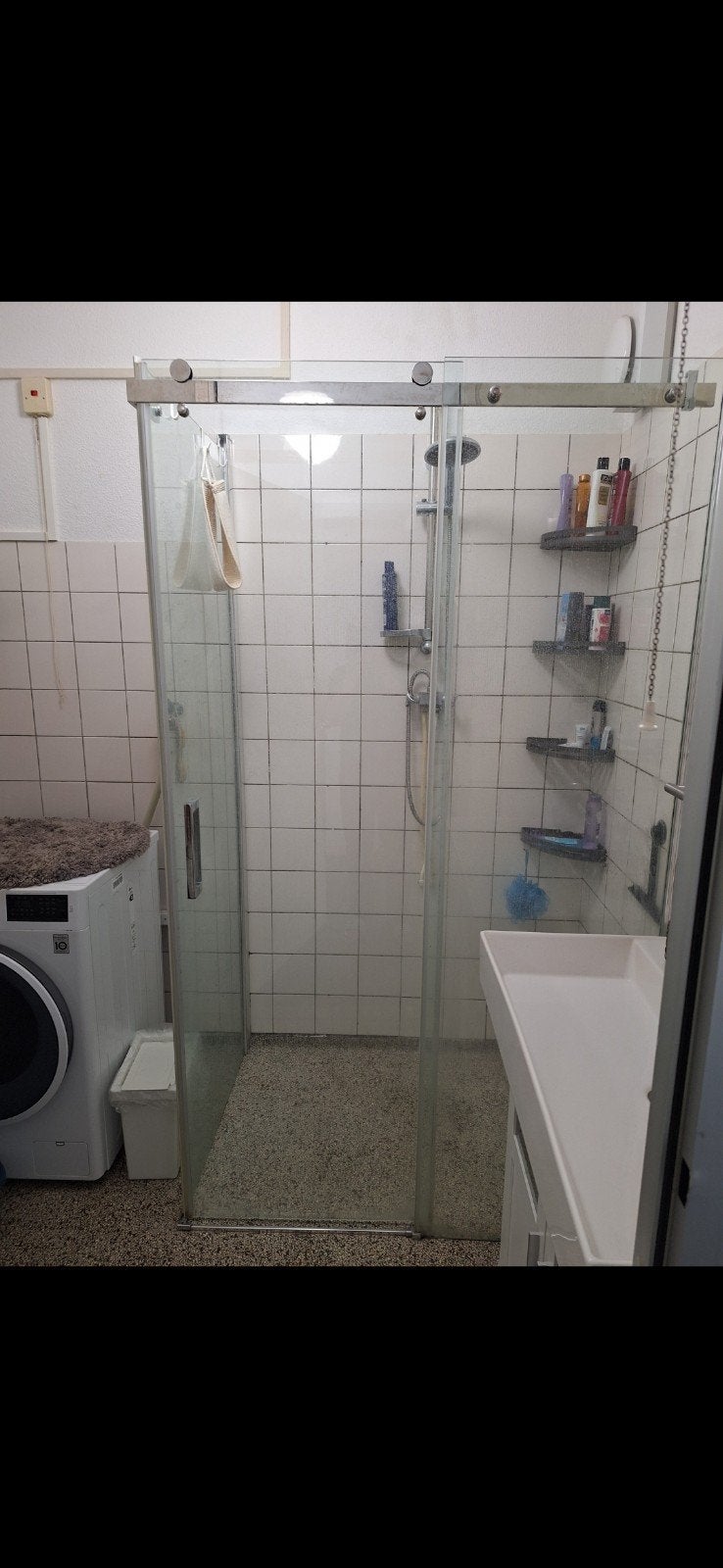 Douchecabine, Ophalen