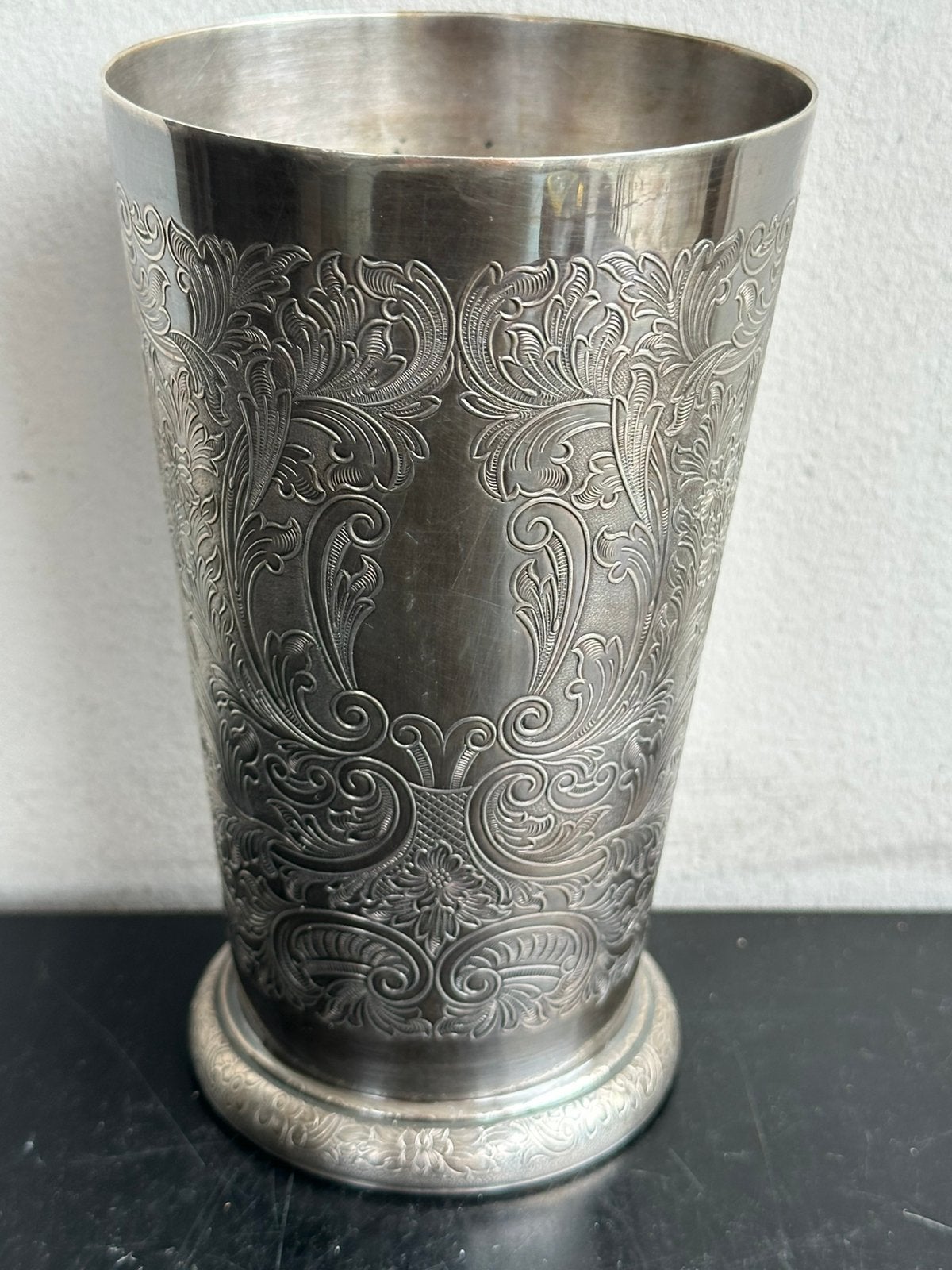 Ellis  Barker Verzilverde cocktail beker Engeland 8/14.5 cm, Ophalen of Verzenden