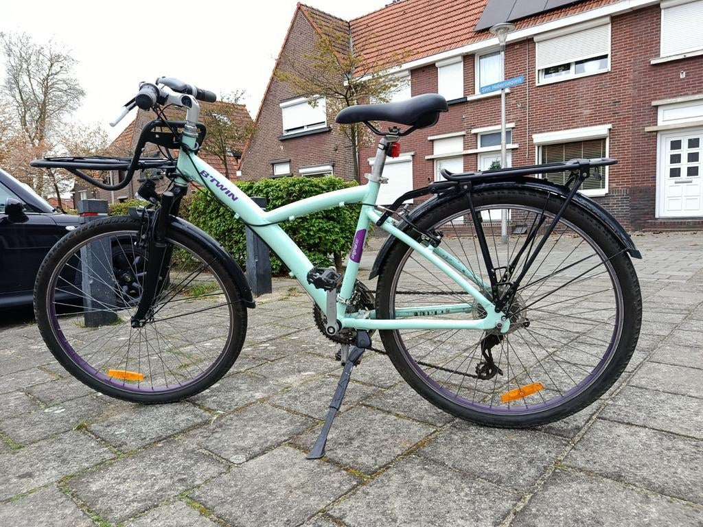 Btwin Original 500 Damesfiets, Gebruikt, Velgrem, Versnellingen, 50 tot 53 cm