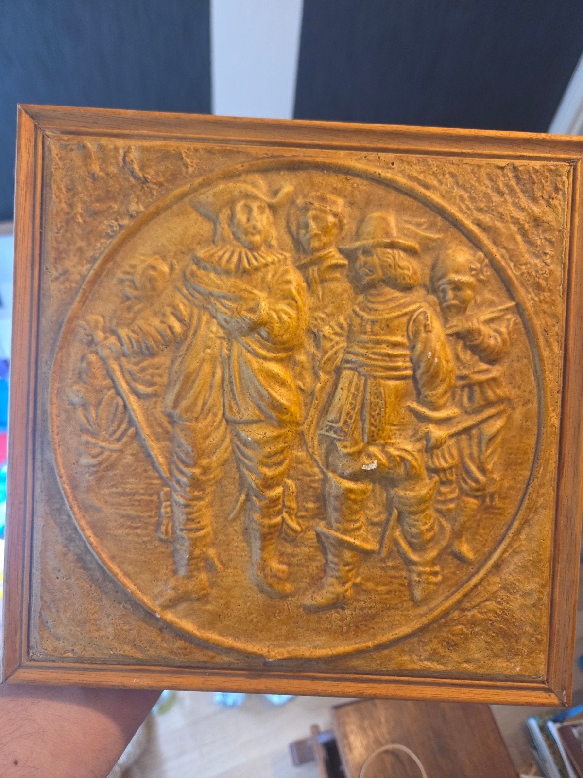 Wanddecoratie De Nachtwacht reliëf, Ophalen of Verzenden