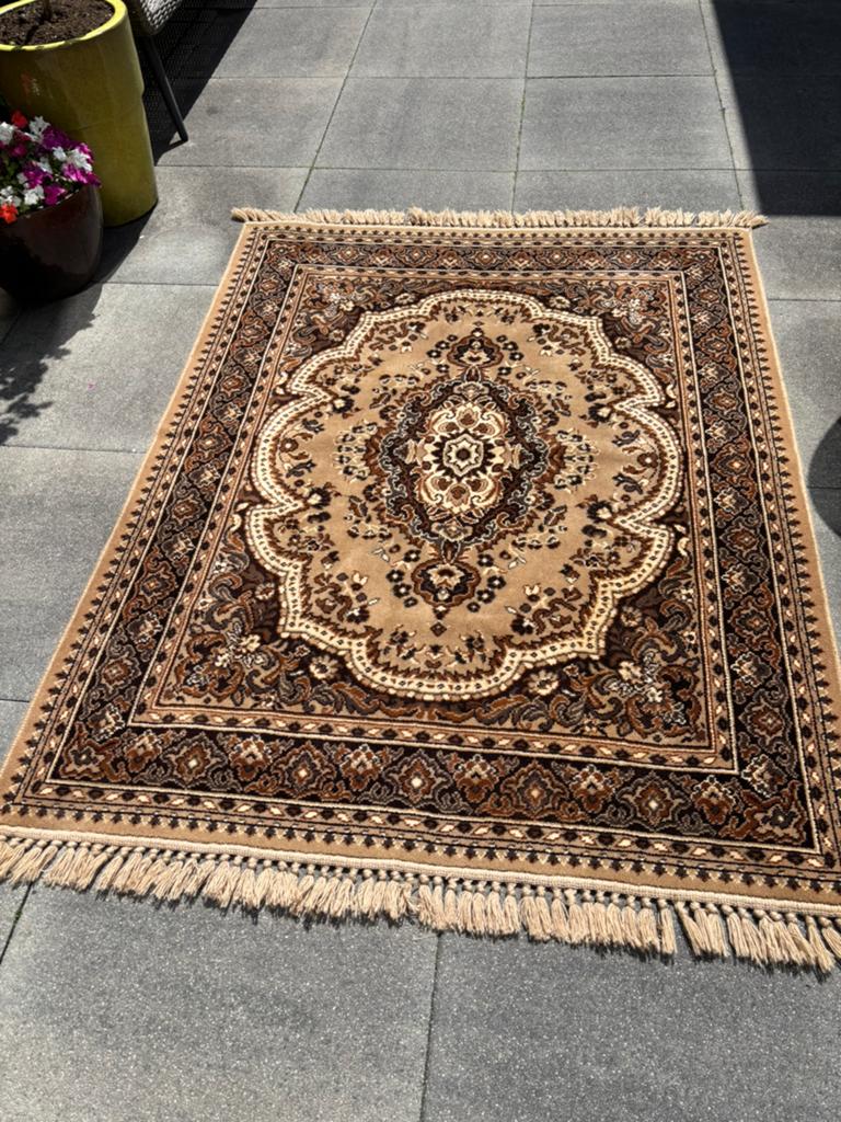 Vintage Smyrna tafelkleed, Huis en Inrichting, Tafelkleden, Ophalen of Verzenden, Zo goed als nieuw, Rechthoek