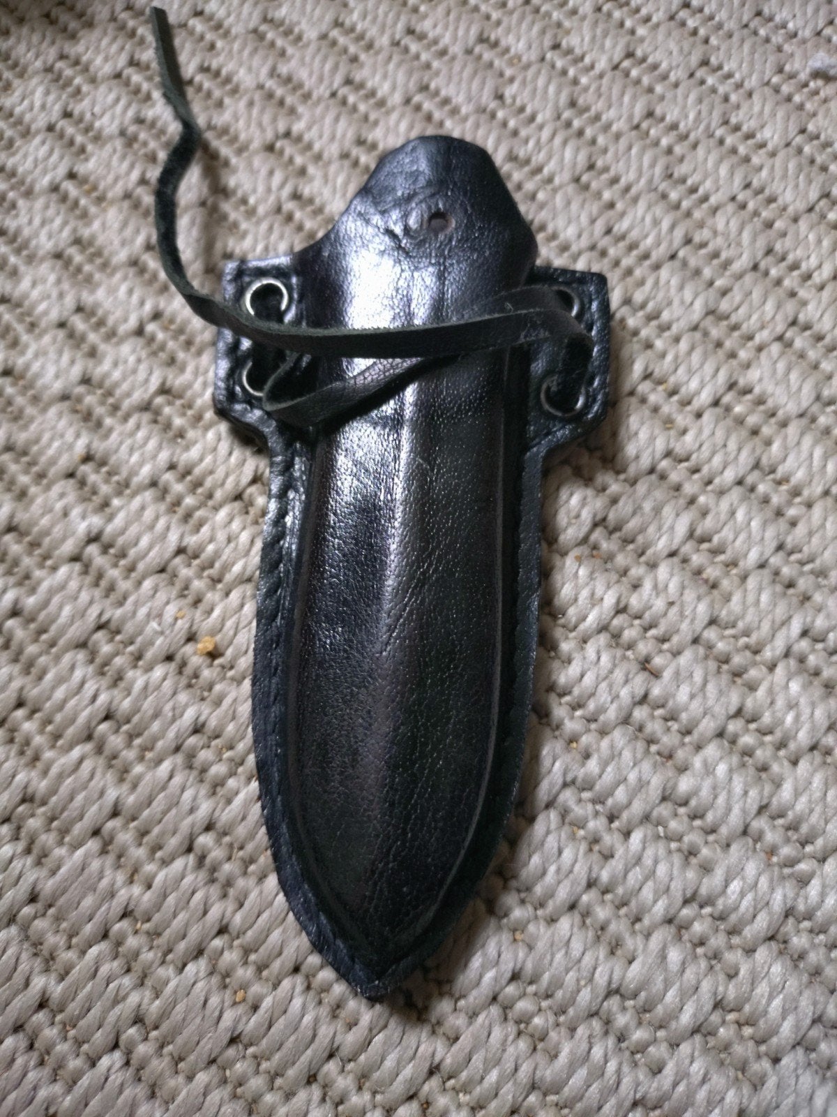 Zwarte lederen meshoes/messchede LARP/Cosplay, Ophalen, Gebruikt, Accessoires