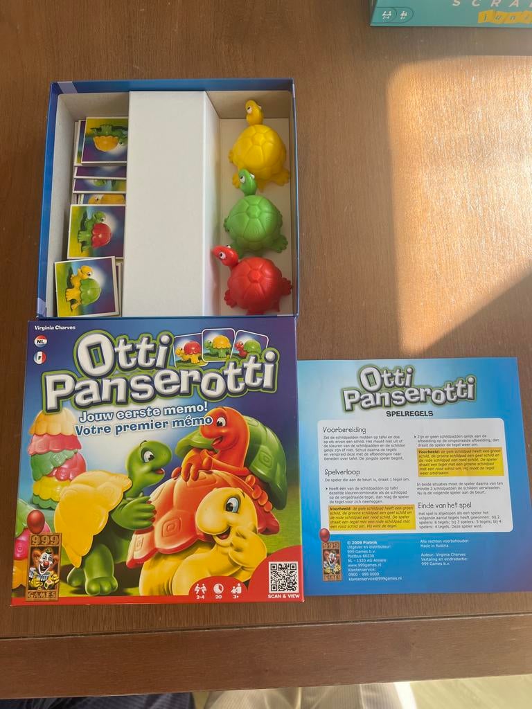Otti Panserotti: Jouw eerste memo! (999 Games), Een of twee spelers, Ophalen of Verzenden, Gebruikt