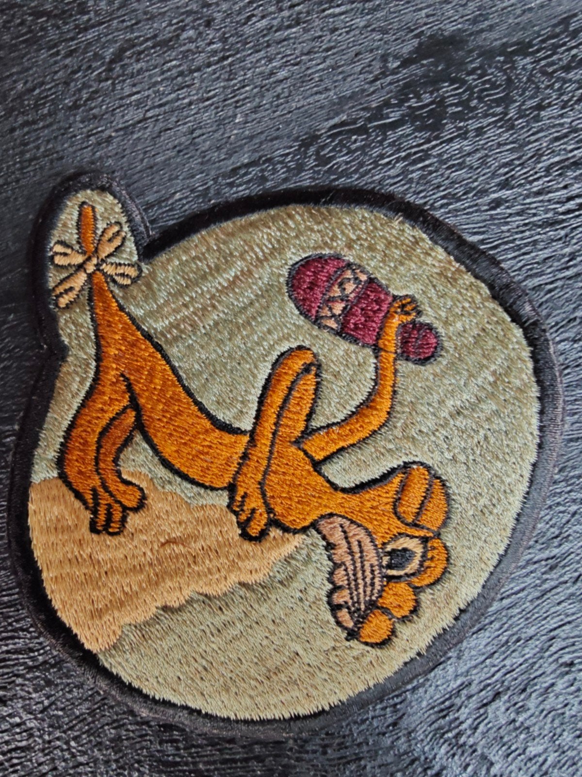 Patch , US Navy Fighting Squadron VF-9 HELLCAT Plane Bomb Fi, Ophalen of Verzenden, Marine, Amerika, Embleem of Badge